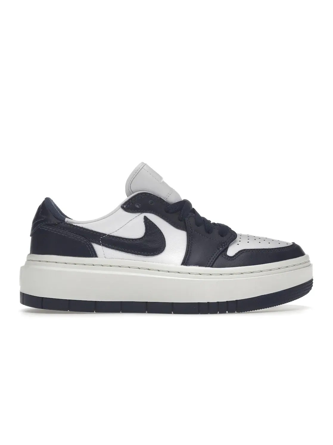 Женские кроссовки на платформе Jordan 1 Elevate Low Jordan — изображение 1 из 4, белый/темно-синий