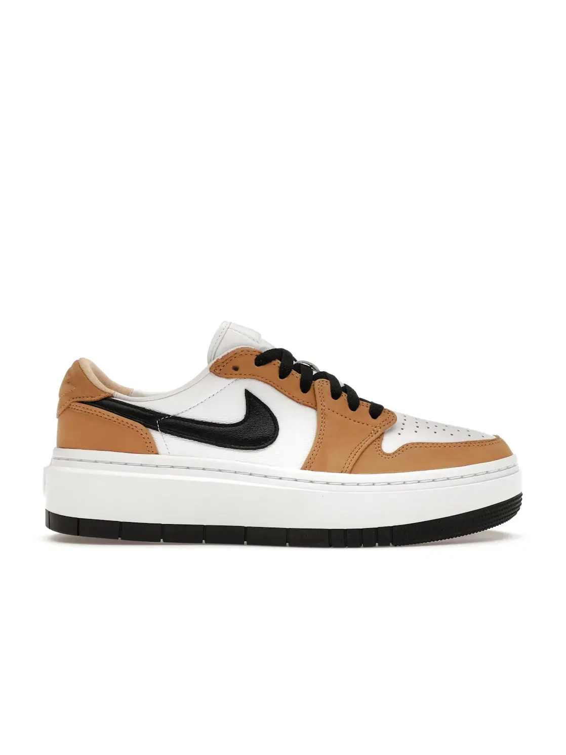 Женские кроссовки с платформой Jordan 1 Elevate Low Jordan — изображение 1 из 4, золотистый/черный/белый