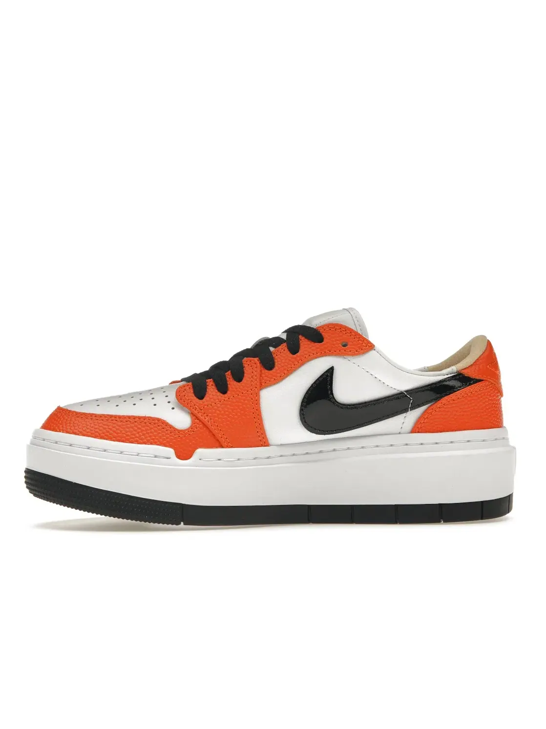 Женские кроссовки с баскетбольной текстурой Jordan 1 Elevate Low SE Jordan — изображение 3 из 4, оранжевый/белый/черный