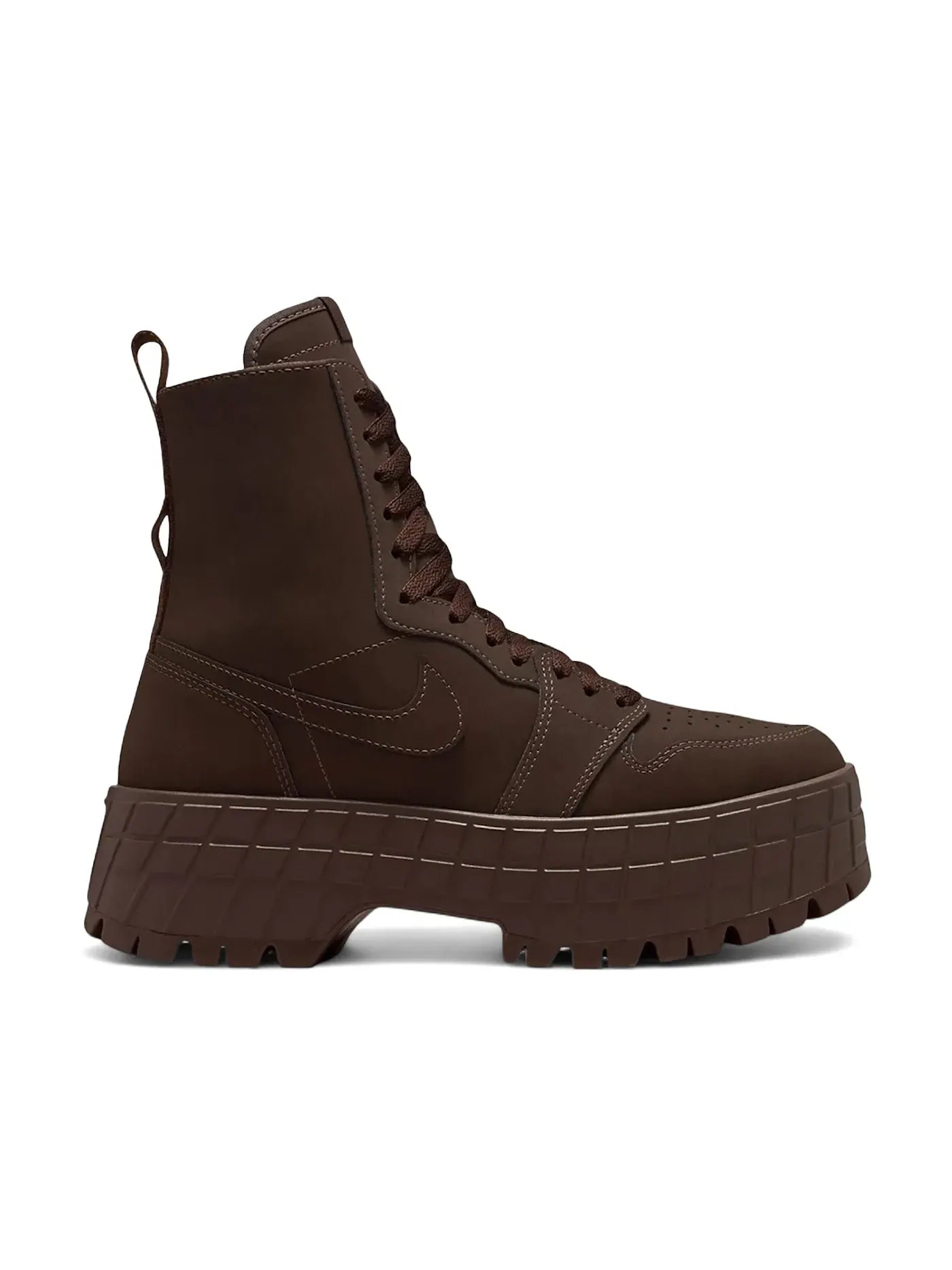 Женские кроссовки-ботинки Brooklyn Jordan 1 High — изображение 1 из 1, коричневый//красный