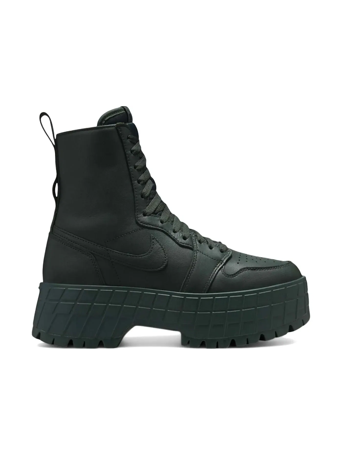 Женские ботинки высокие с кроссовочным дизайном Jordan 1 High Brooklyn Jordan — изображение 1 из 1, темный зеленый