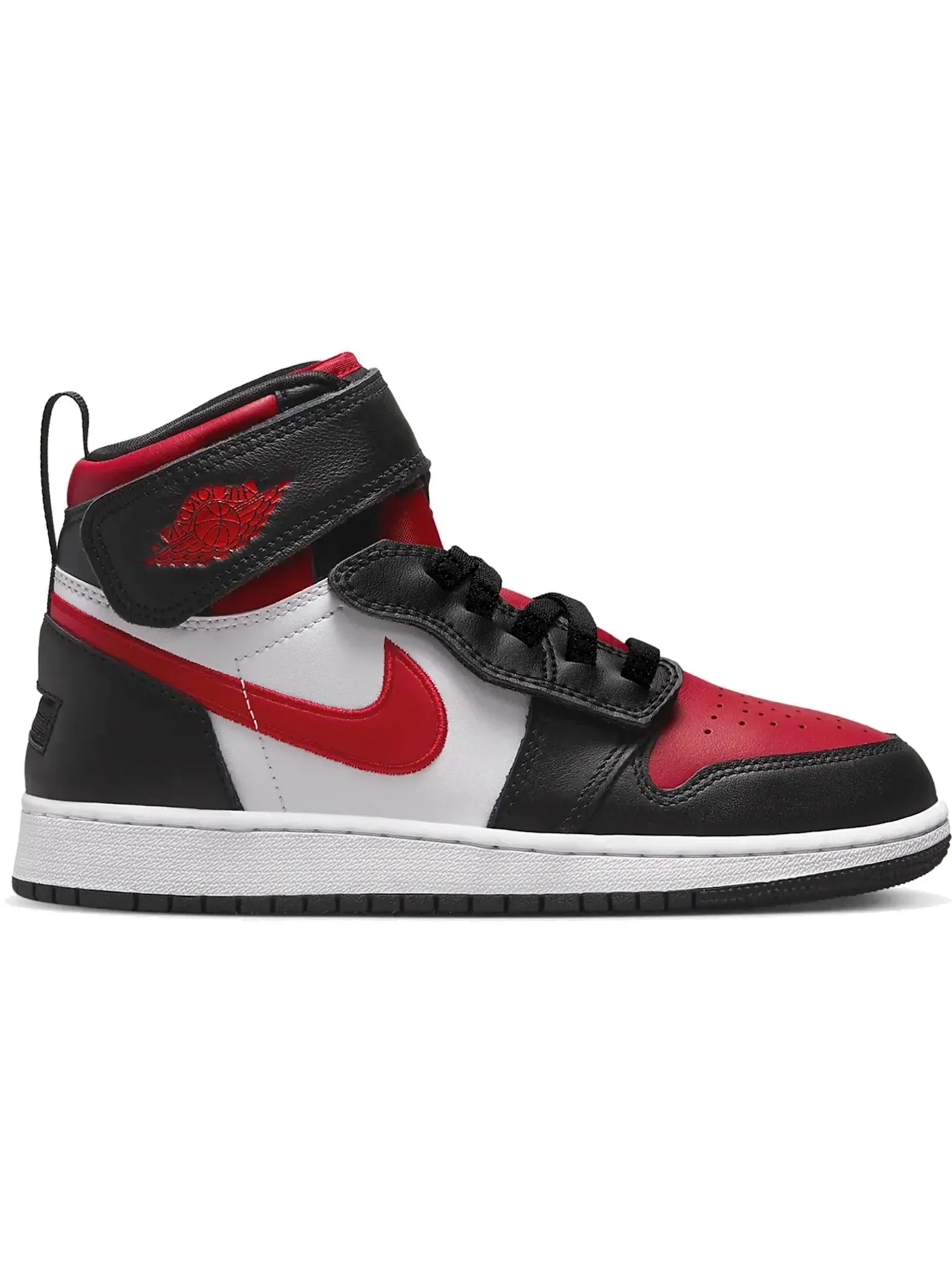 Детские кроссовки с высокой посадкой Jordan 1 High FlyEase Jordan — изображение 1 из 1, черный/белый/красный
