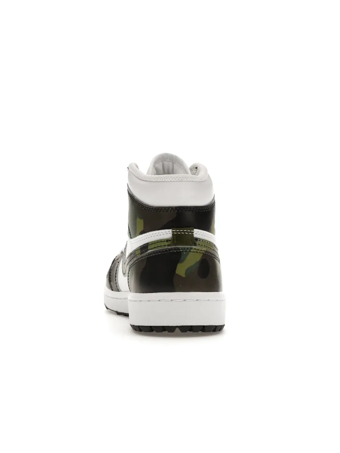 Мужские кроссовки для гольфа с камуфляжным принтом Jordan 1 High Golf Jordan — изображение 4 из 4, зеленый/белый/черный