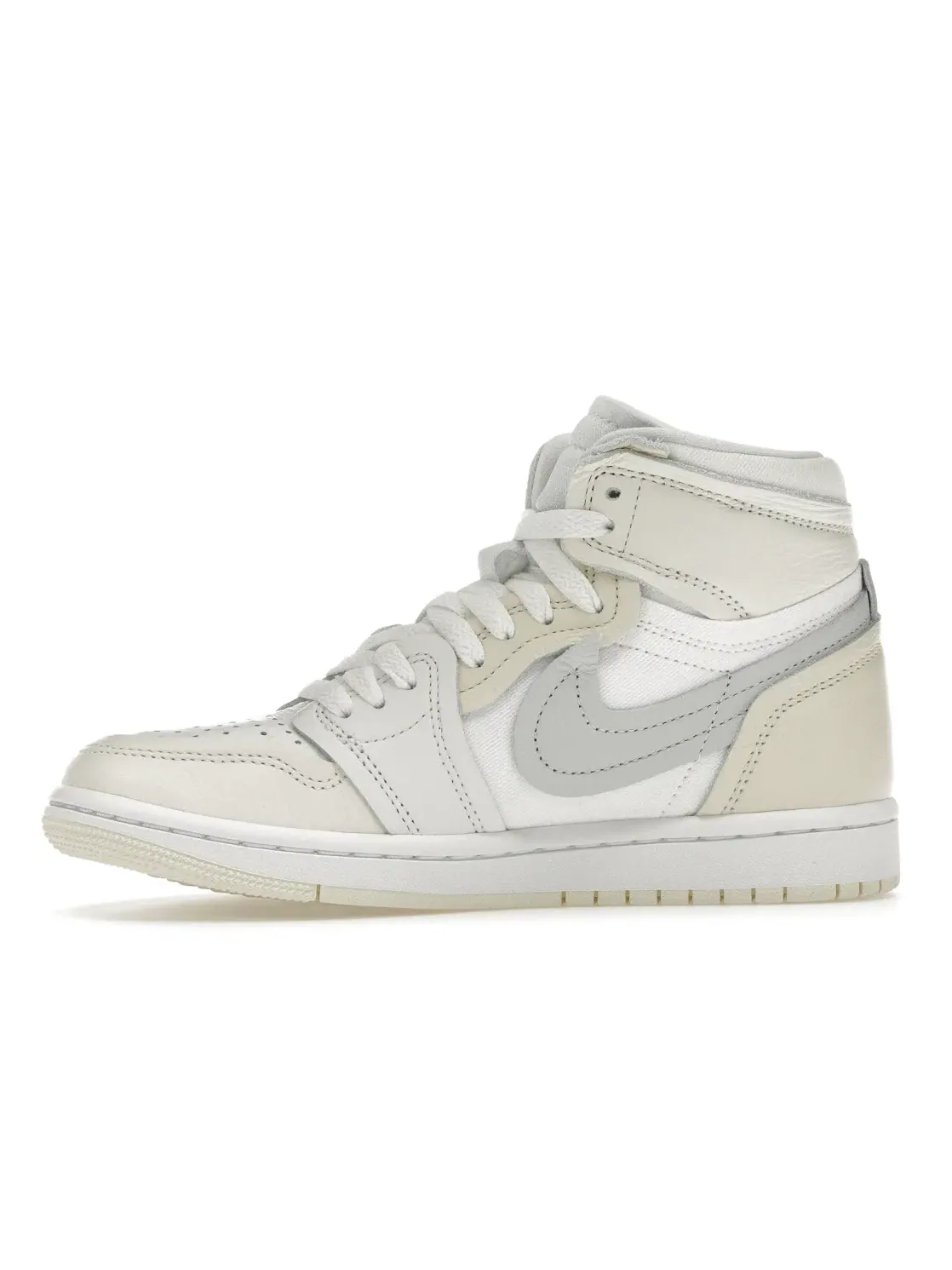Женские кроссовки высокий с принтом Jordan 1 High MM Jordan — изображение 3 из 4, белый///платиновый