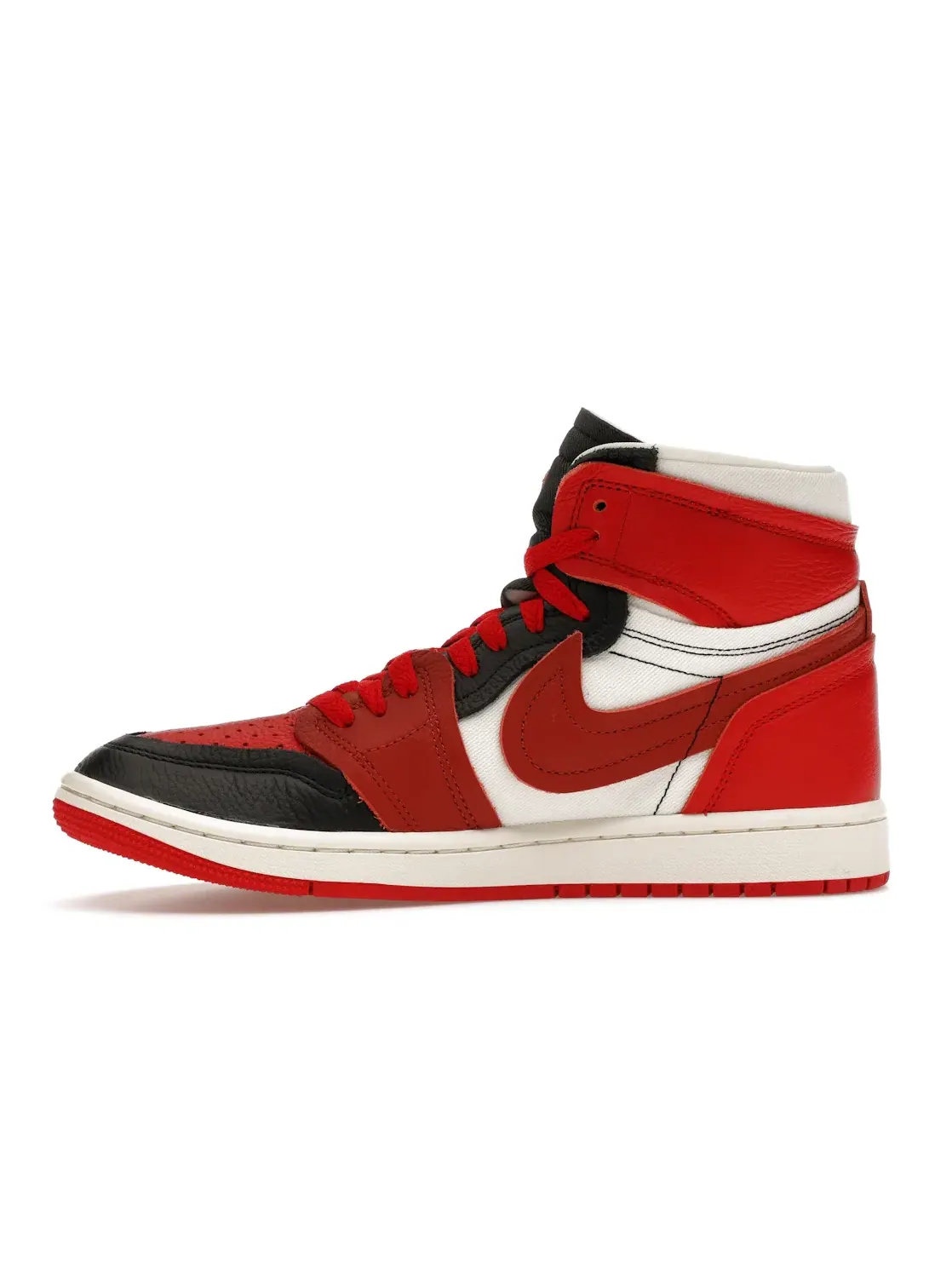 Женские кроссовки Lifestyle с высоким верхом Jordan 1 High Method of Make Jordan — изображение 3 из 4, красный красный черный