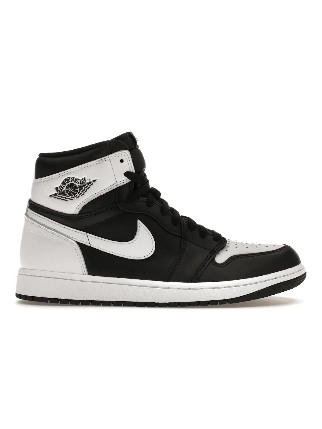 Мужские кроссовки высокие с кожаным верхом Jordan 1 Retro High OG Jordan — изображение 1 из 4, черный/белый/белый
