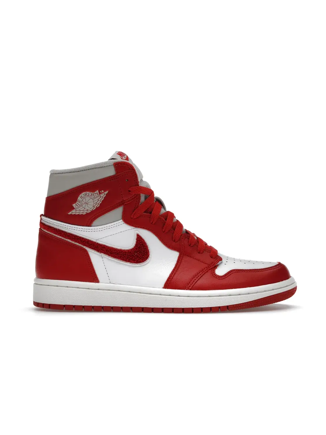 Женские кроссовки с принтом Jordan 1 Retro High OG Jordan — изображение 1 из 4, светлый/красный