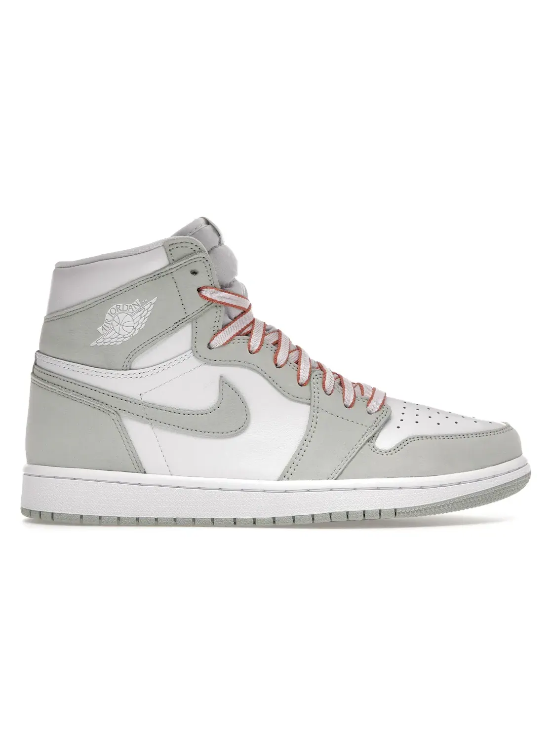 Женские кроссовки Air Jordan 1 High Seafoam (W) Jordan 1 Retro High OG Jordan — изображение 1 из 4, оранжевый-белый