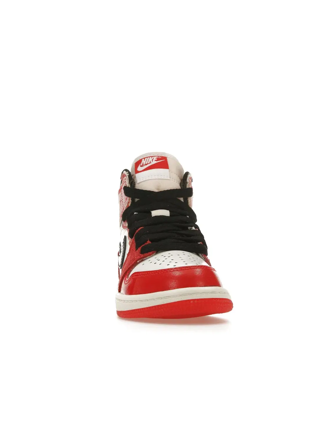 Детские кроссовки высокие с принтом Jordan 1 Retro High OG — изображение 2 из 4, красный/черный/белый