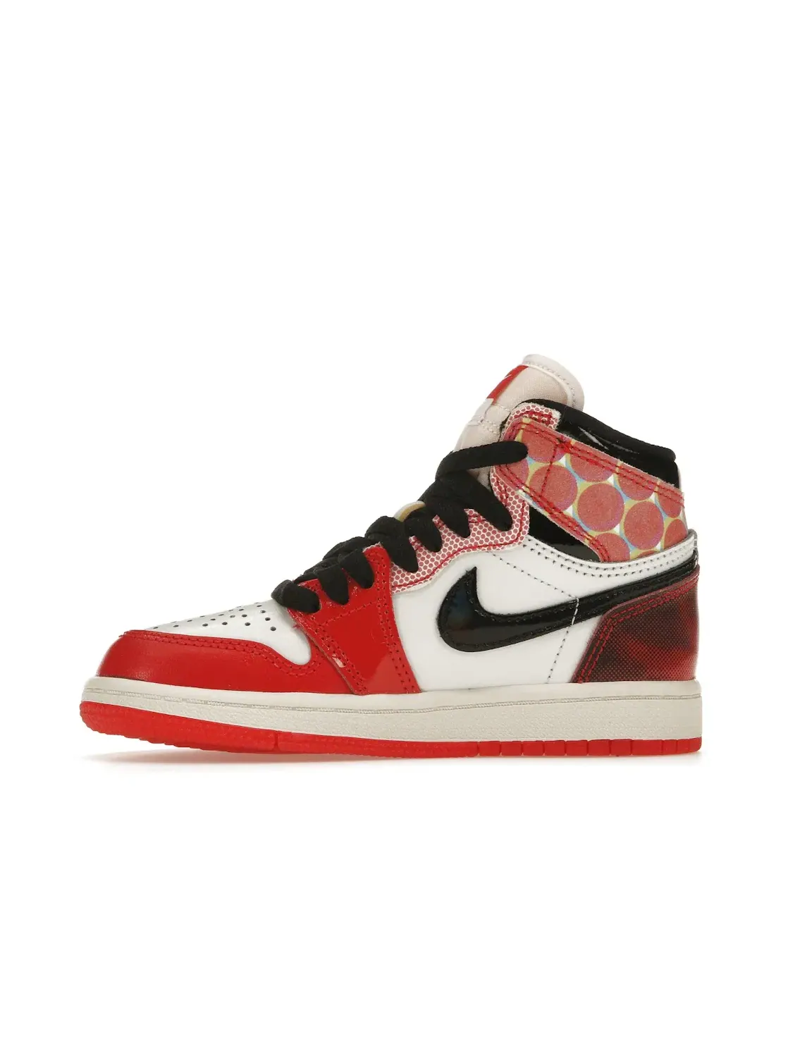 Детские кроссовки высокие с принтом Jordan 1 Retro High OG — изображение 3 из 4, красный/черный/белый