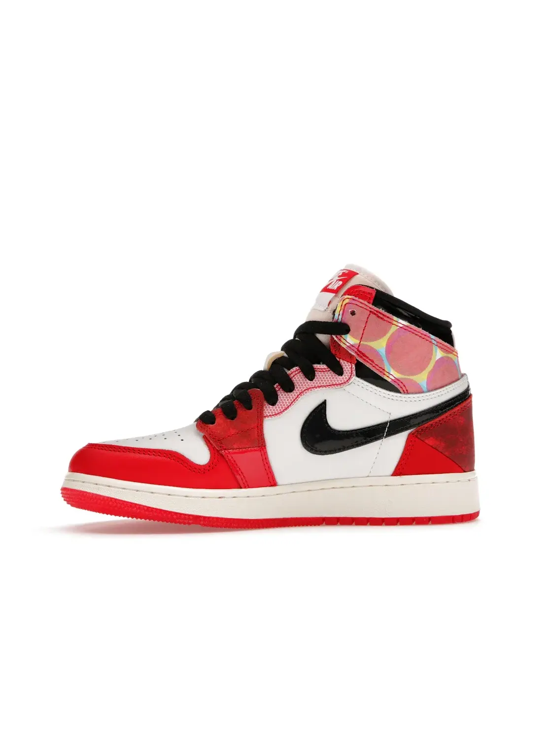Детские кроссовки с патчворк-дизайном Jordan 1 Retro High OG Jordan — изображение 3 из 4, красный/черный/белый