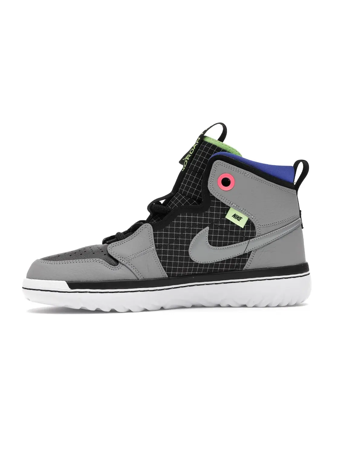 Мужские кроссовки на React-пенe Jordan 1 High React Black Particle Grey — изображение 3 из 4