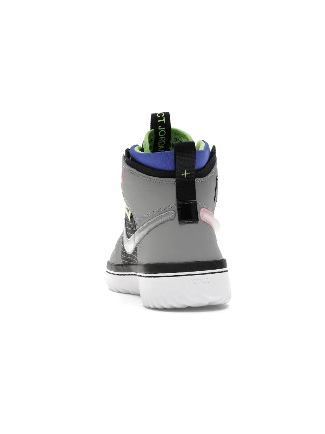 Мужские кроссовки на React-пенe Jordan 1 High React Black Particle Grey — изображение 4 из 4