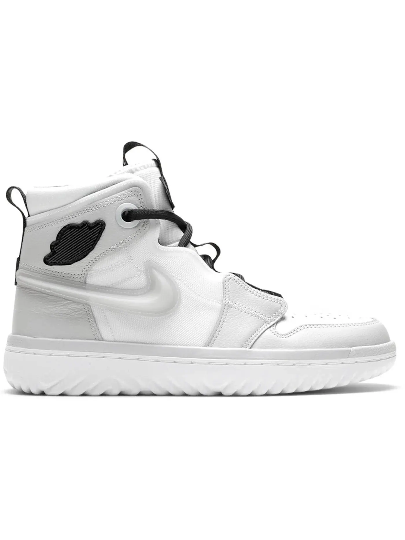 Мужские кроссовки Lifestyle Jordan 1 High React Jordan — изображение 1 из 1, белый/черный/серый