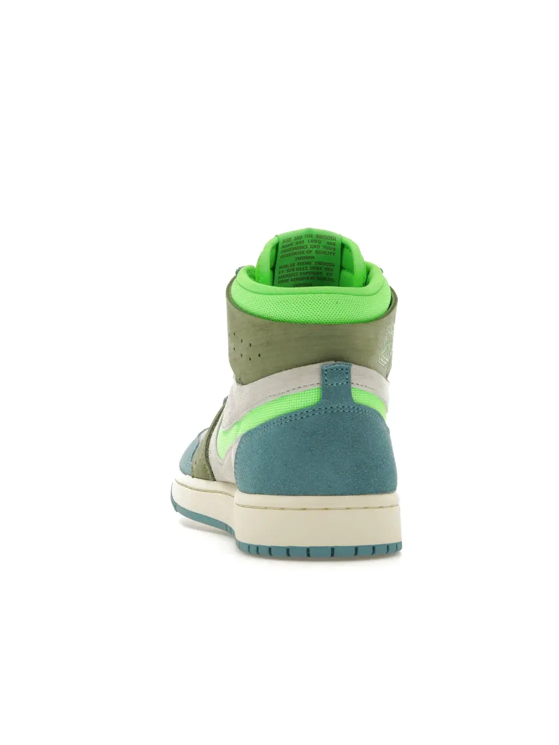 Женские кроссовки с высоким берцем Jordan 1 High Zoom Air CMFT 2 Jordan — изображение 4 из 4, синий/белый/оливковый
