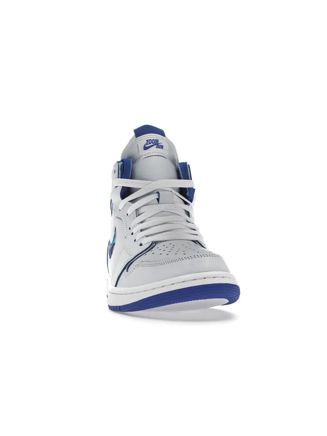 Женские кроссовки с принтом Jordan 1 High Zoom Air CMFT — изображение 2 из 4, серый синий розовый