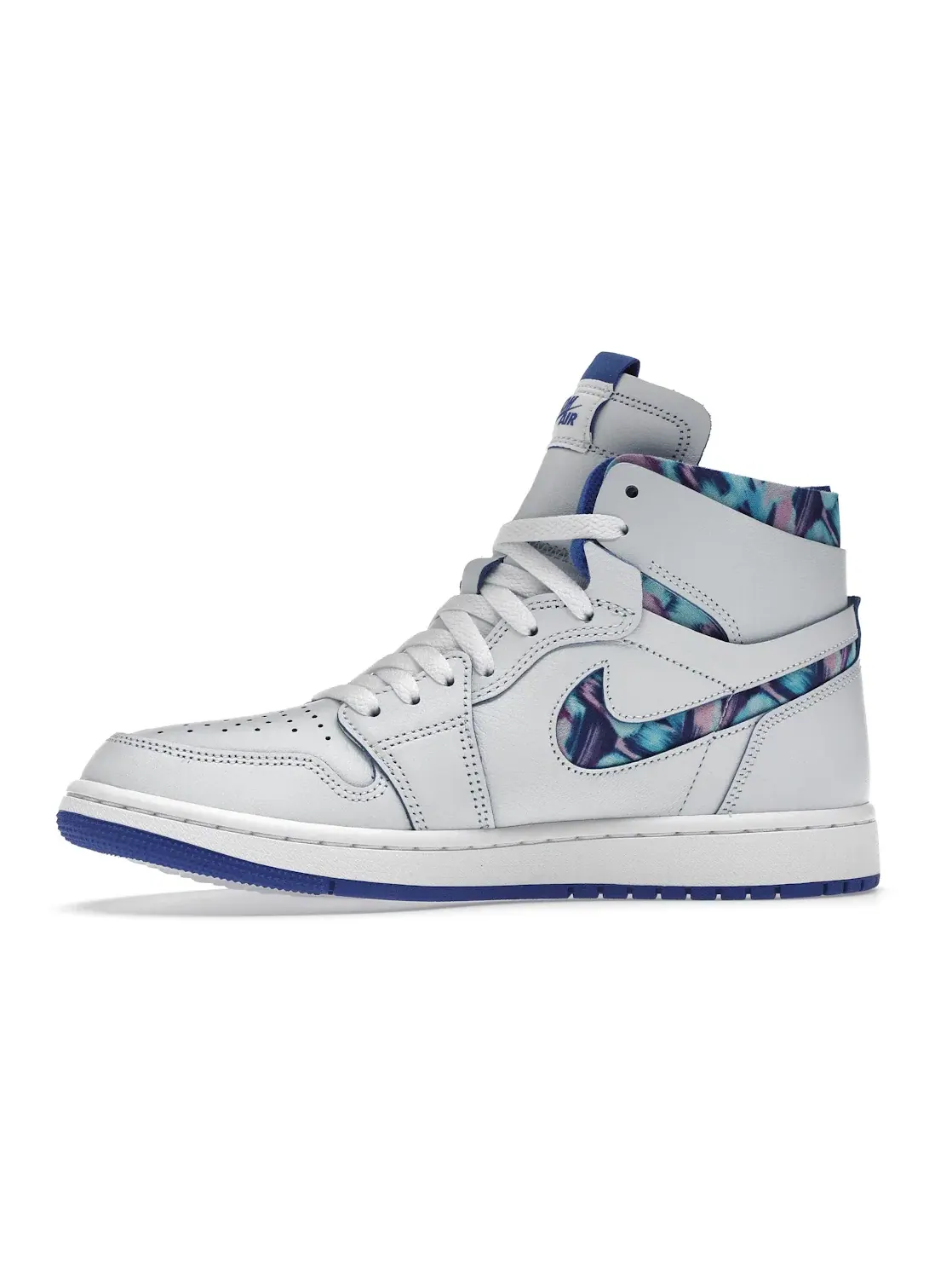 Женские кроссовки с принтом Jordan 1 High Zoom Air CMFT — изображение 3 из 4, серый синий розовый