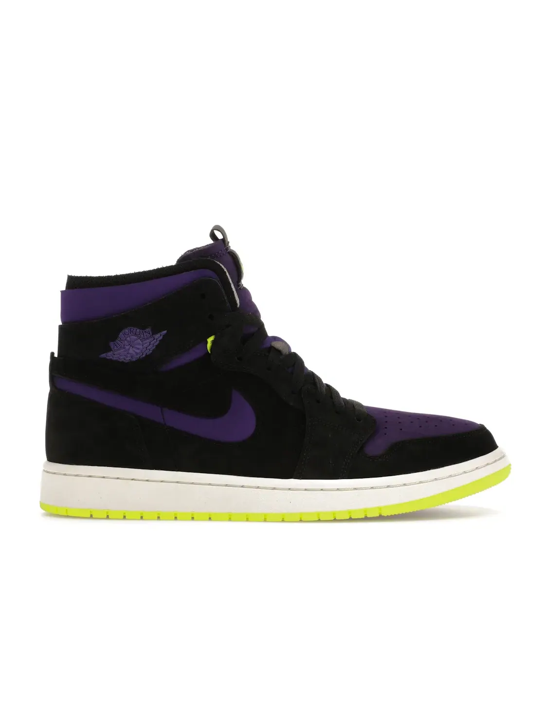 Женские кроссовки Lifestyle с технологией Zoom Air Jordan 1 High Zoom Air CMFT — изображение 1 из 4, черный/фиолетовый