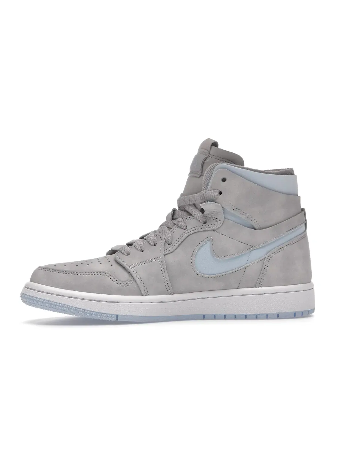 Женские кроссовки Lifestyle с длинным ворсом Jordan 1 High Zoom Air CMFT Grey Fog — изображение 3 из 4, серый/синий-белый