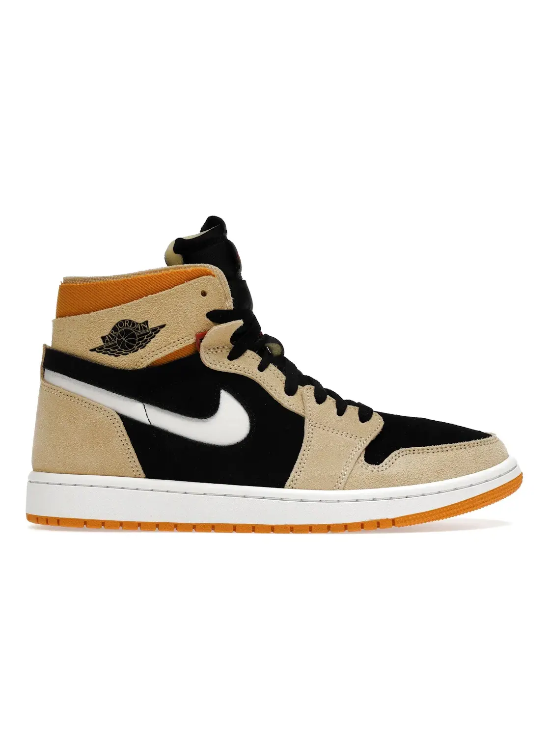 Мужские кроссовки с амортизацией Zoom Air Jordan 1 High Zoom Air CMFT — изображение 1 из 4, черный/оранжевый/белый