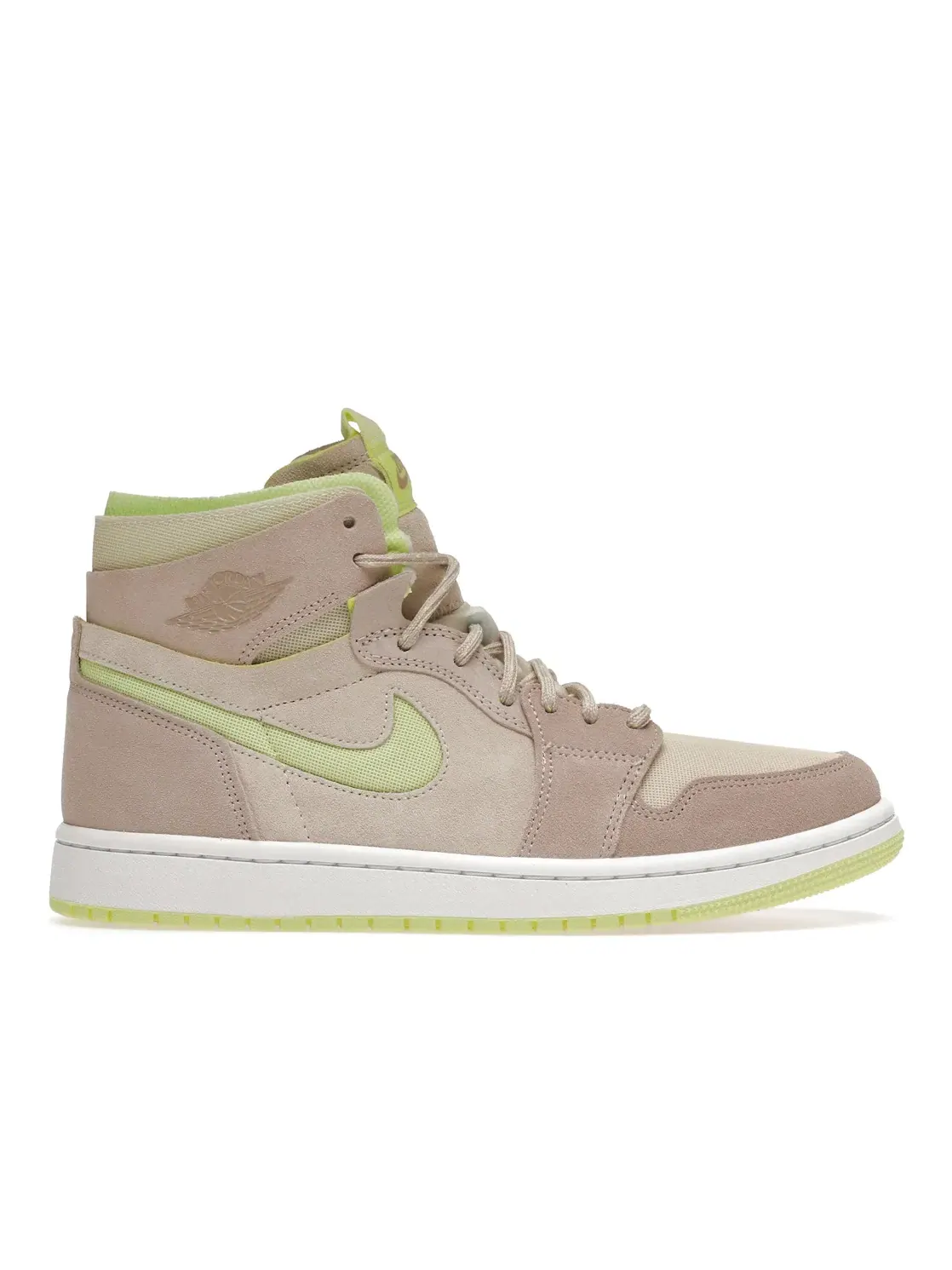 Женские кроссовки с амортизацией Zoom Air Jordan 1 High Zoom Air CMFT Lemon Twist Jordan — изображение 1 из 4, белый/--белый