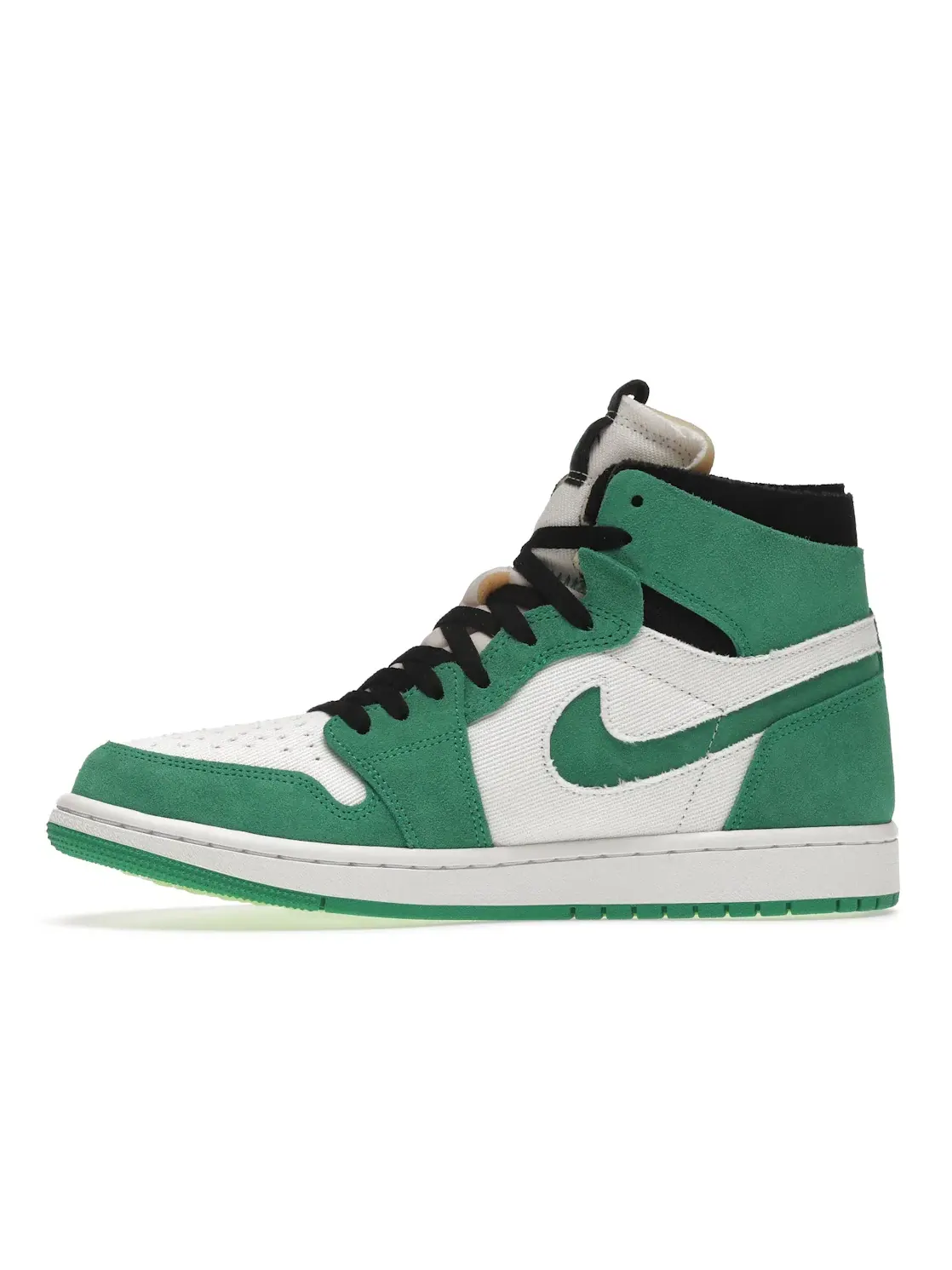 Женские кроссовки с высоким берцем Air Jordan 1 High Zoom Air CMFT Jordan — изображение 3 из 4, зеленый/белый-черный
