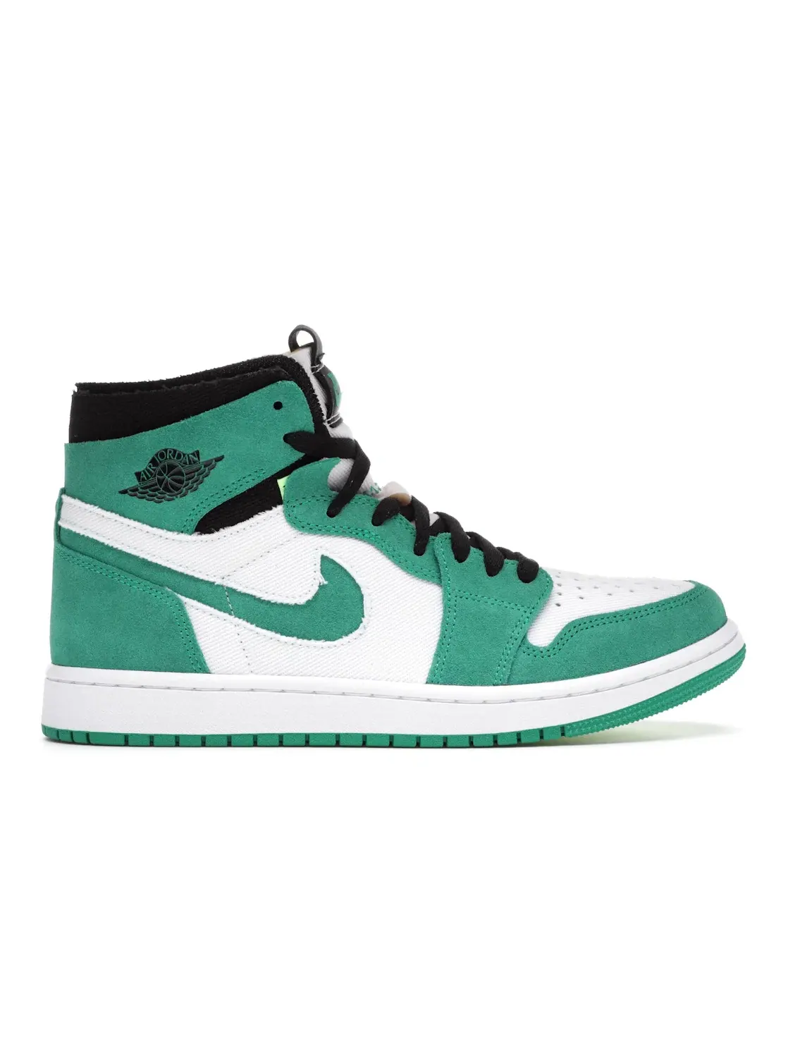 Мужские кроссовки с замшевым верхом Jordan 1 High Zoom Air CMFT Jordan — изображение 1 из 4, зеленый/белый-черный