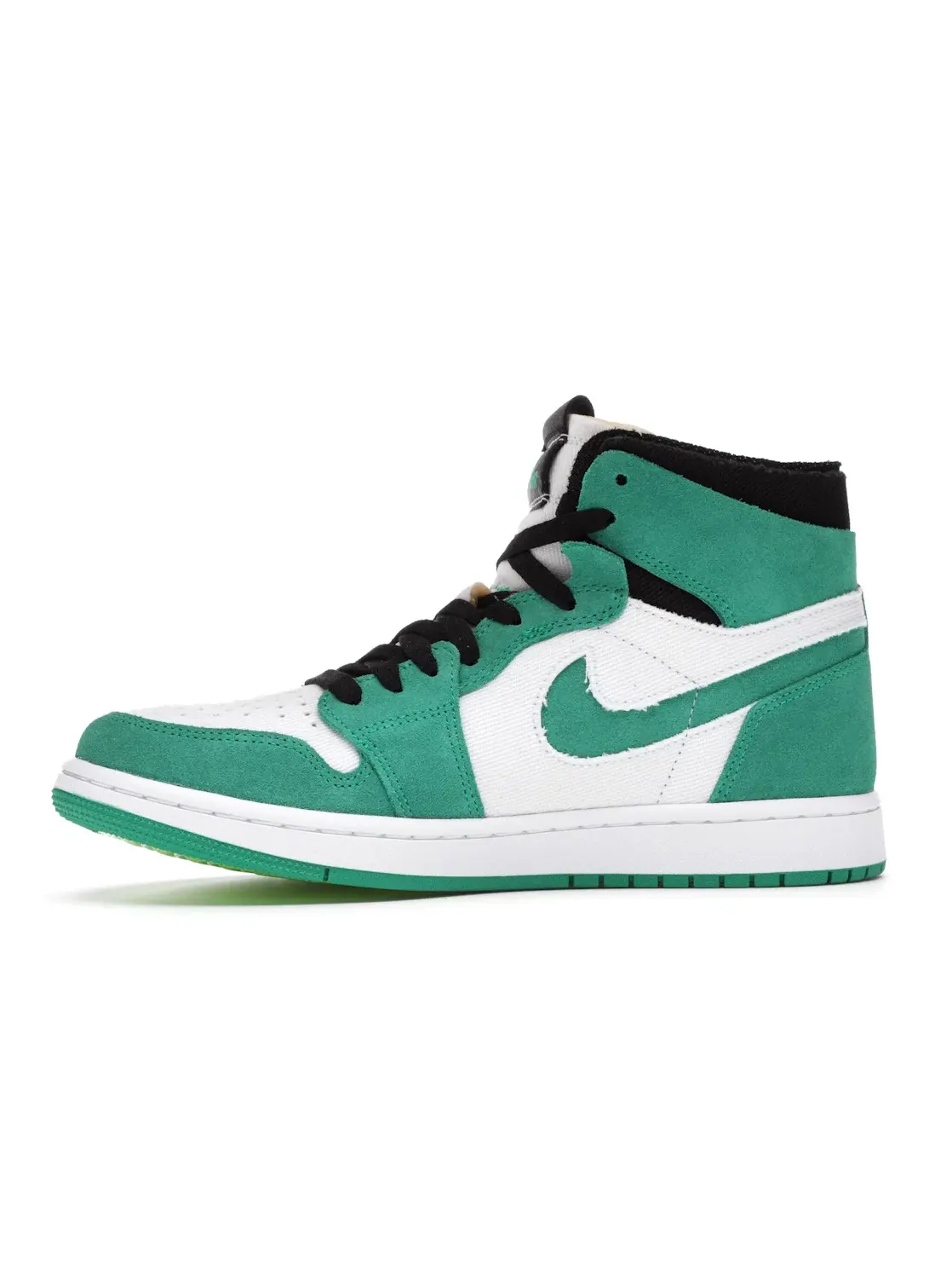 Мужские кроссовки с замшевым верхом Jordan 1 High Zoom Air CMFT Jordan — изображение 3 из 4, зеленый/белый-черный