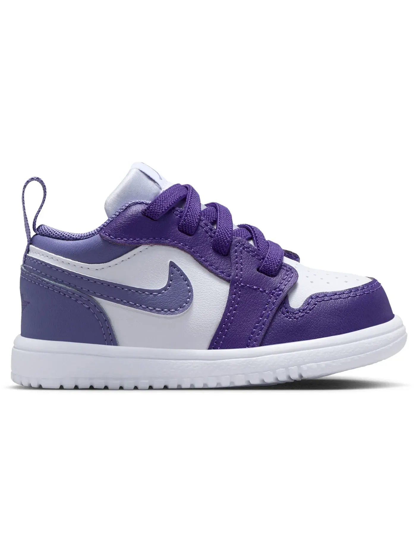 Детские кроссовки с длинным шнурком Jordan 1 Low ALT Jordan — изображение 1 из 1, фиолетовый белый