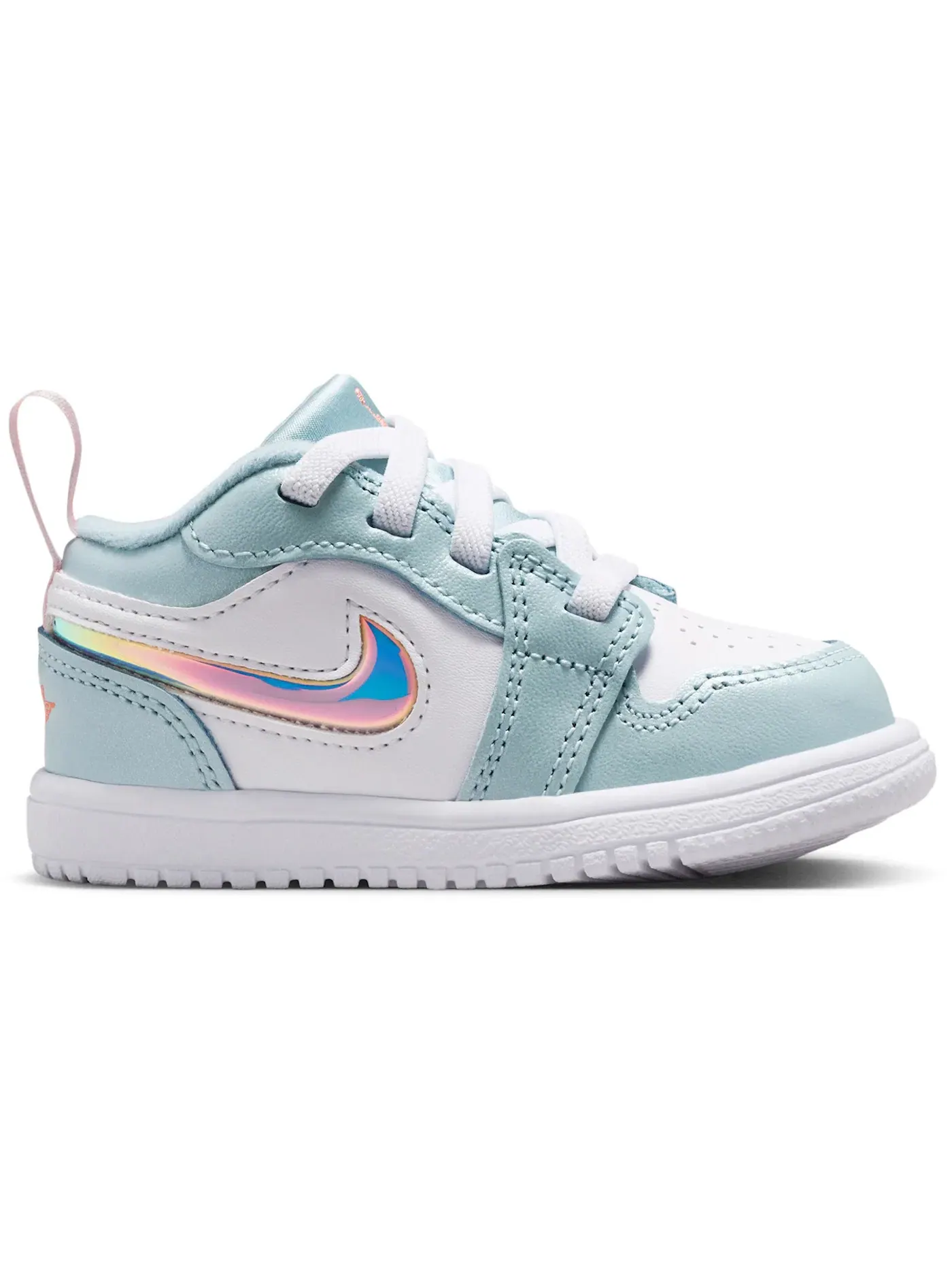 Детские кроссовки Lifestyle с принтом Jordan 1 Low ALT Jordan — изображение 1 из 1, белый/розовый