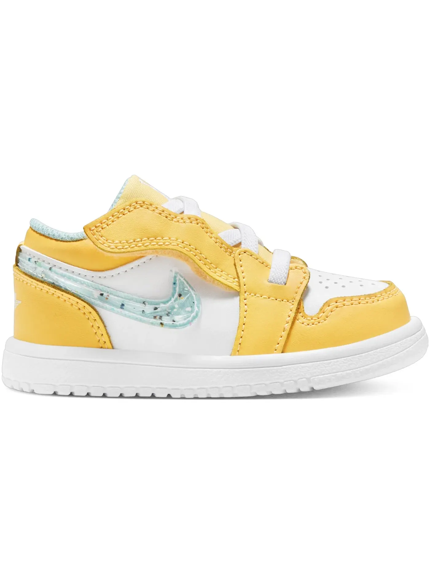 Детские кроссовки с контрастными вставками Jordan 1 Low ALT SE Jordan — изображение 1 из 1, белый/зеленый