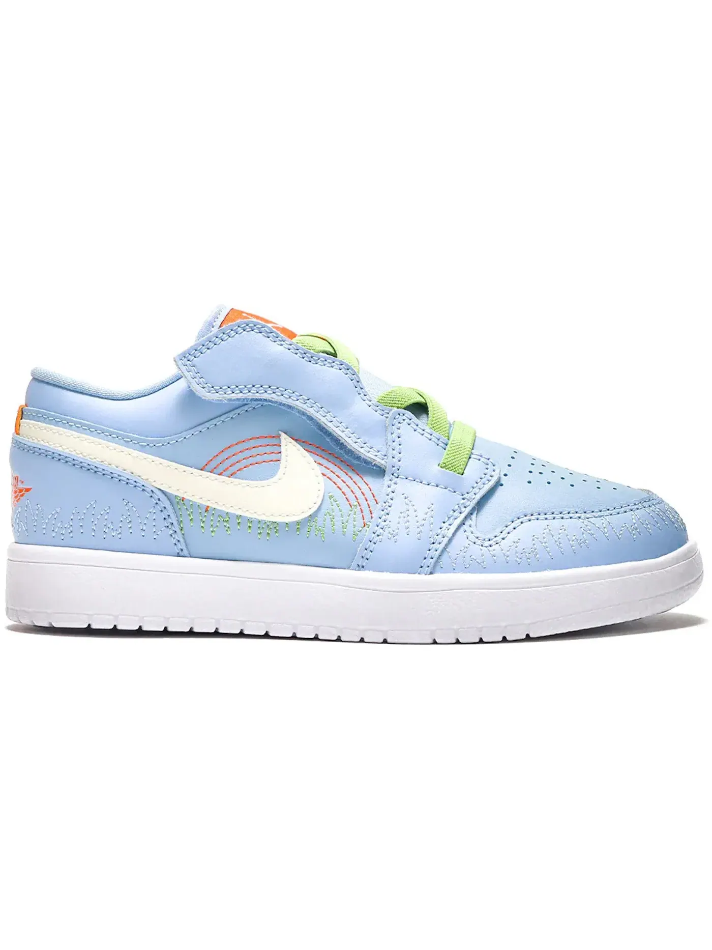 Детские кроссовки Lifestyle Jordan 1 Low Alt SE Stitch Jordan — изображение 1 из 1, синий/-зеленый