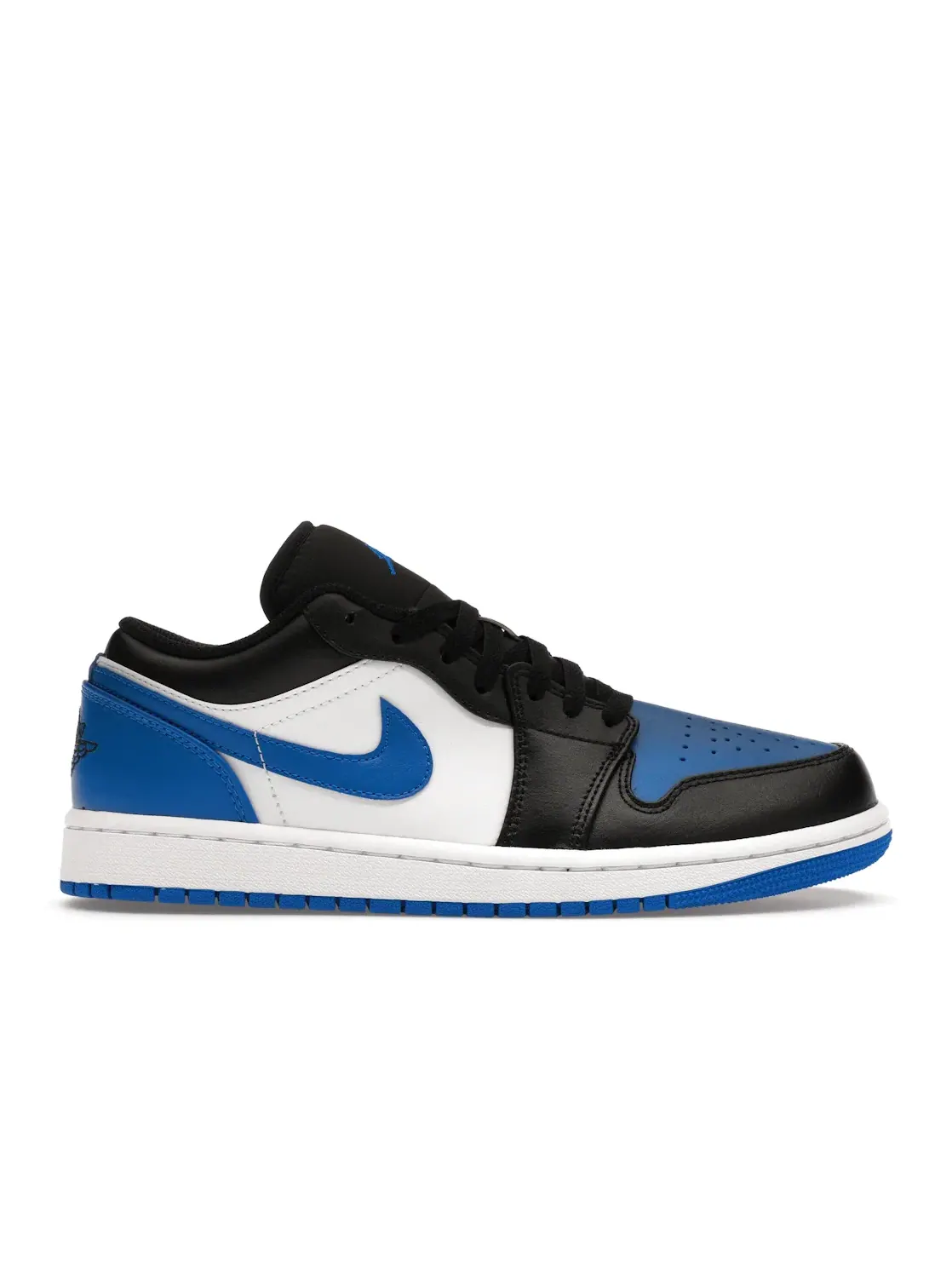 Мужские кроссовки Lifestyle с кожаным верхом Jordan 1 Low — изображение 1 из 4, белый/черный/белый/синий