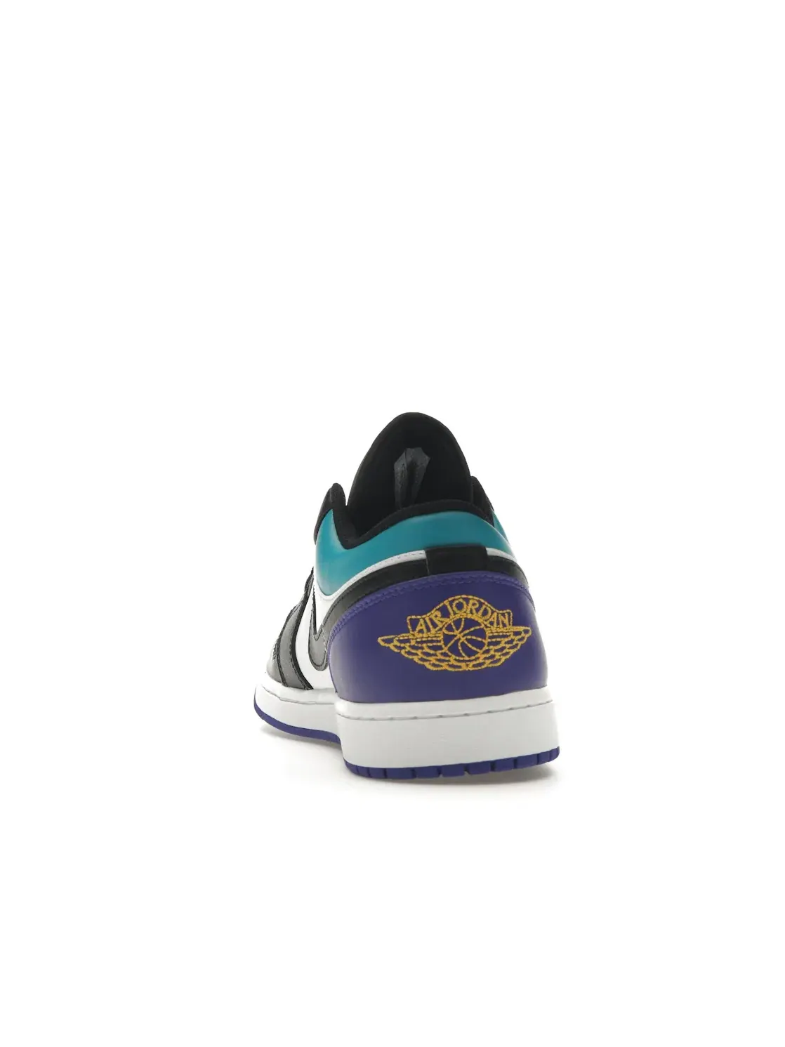 Мужские кроссовки Lifestyle с контрастной расцветкой Jordan 1 Low — изображение 4 из 4, белый/фиолетовый//черный