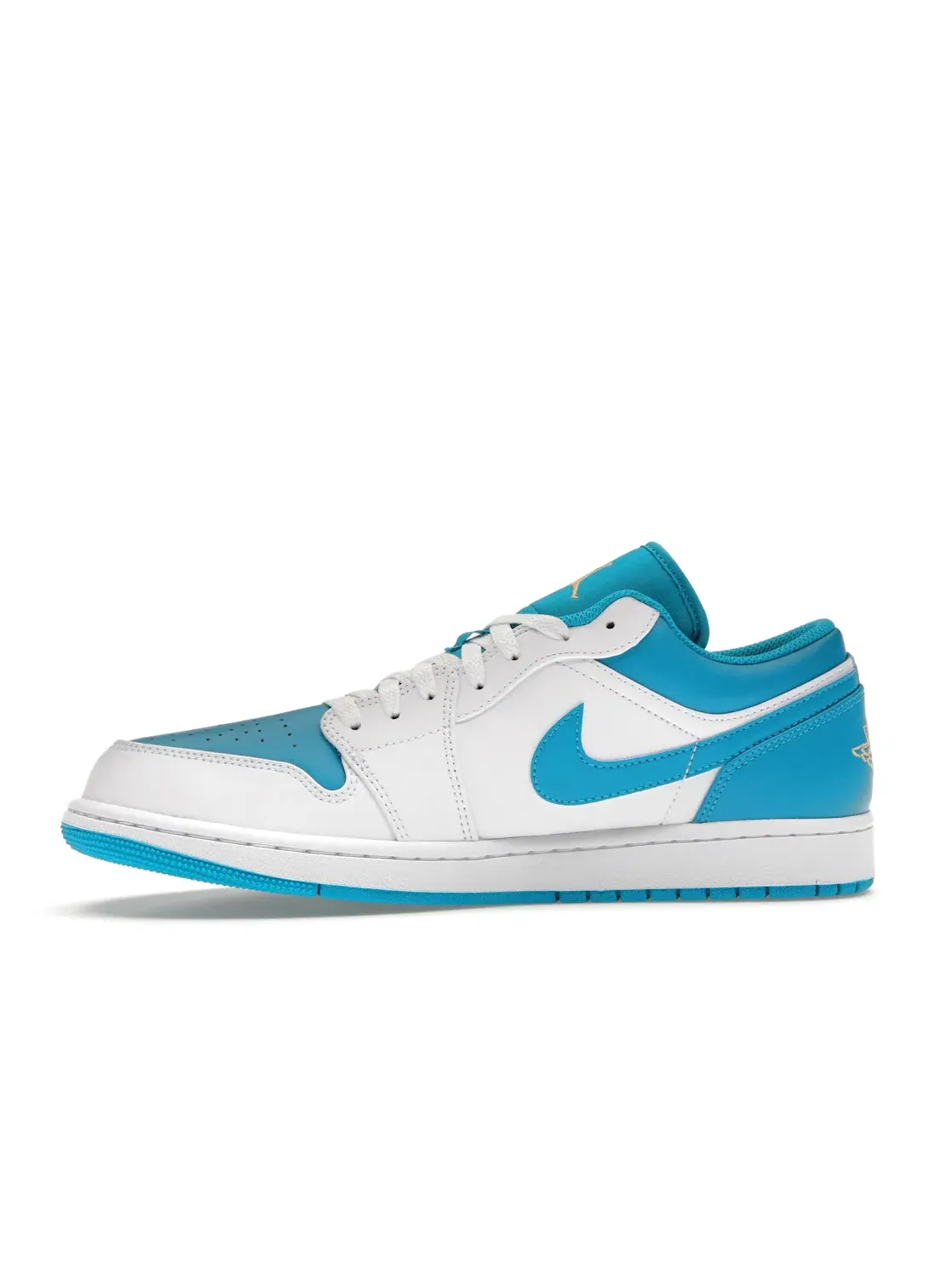 Мужские кроссовки с контрастным дизайном Jordan 1 Low Jordan — изображение 3 из 4, золотистый/белый