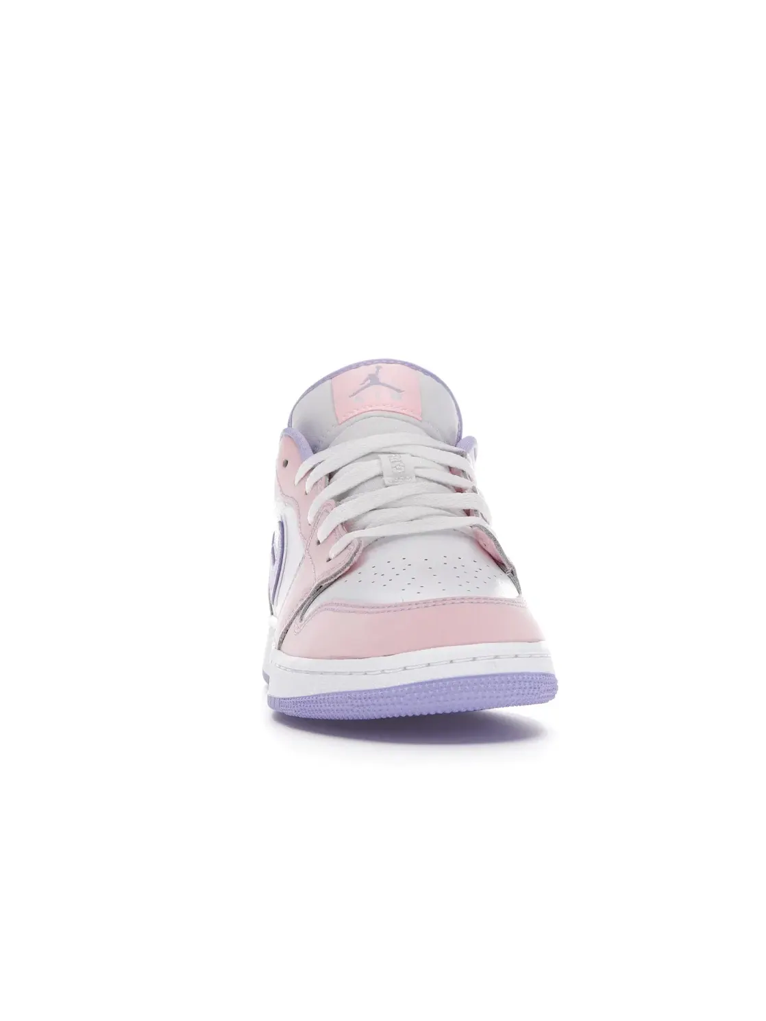 Детские кроссовки Lifestyle с брендовым дизайном Jordan 1 Low Jordan — изображение 2 из 4, фиолетовый/белый