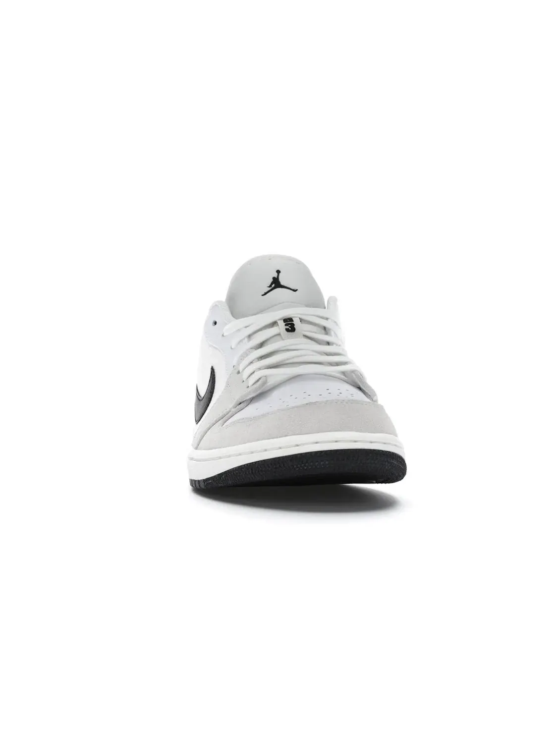 Мужские кроссовки Lifestyle с замшей и сеткой Jordan 1 Low — изображение 2 из 4, белый/черный