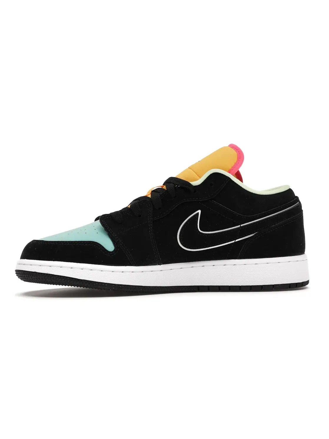Детские кроссовки Lifestyle с низким профилем Jordan 1 Low Jordan — изображение 3 из 4, черный/черный-зеленый
