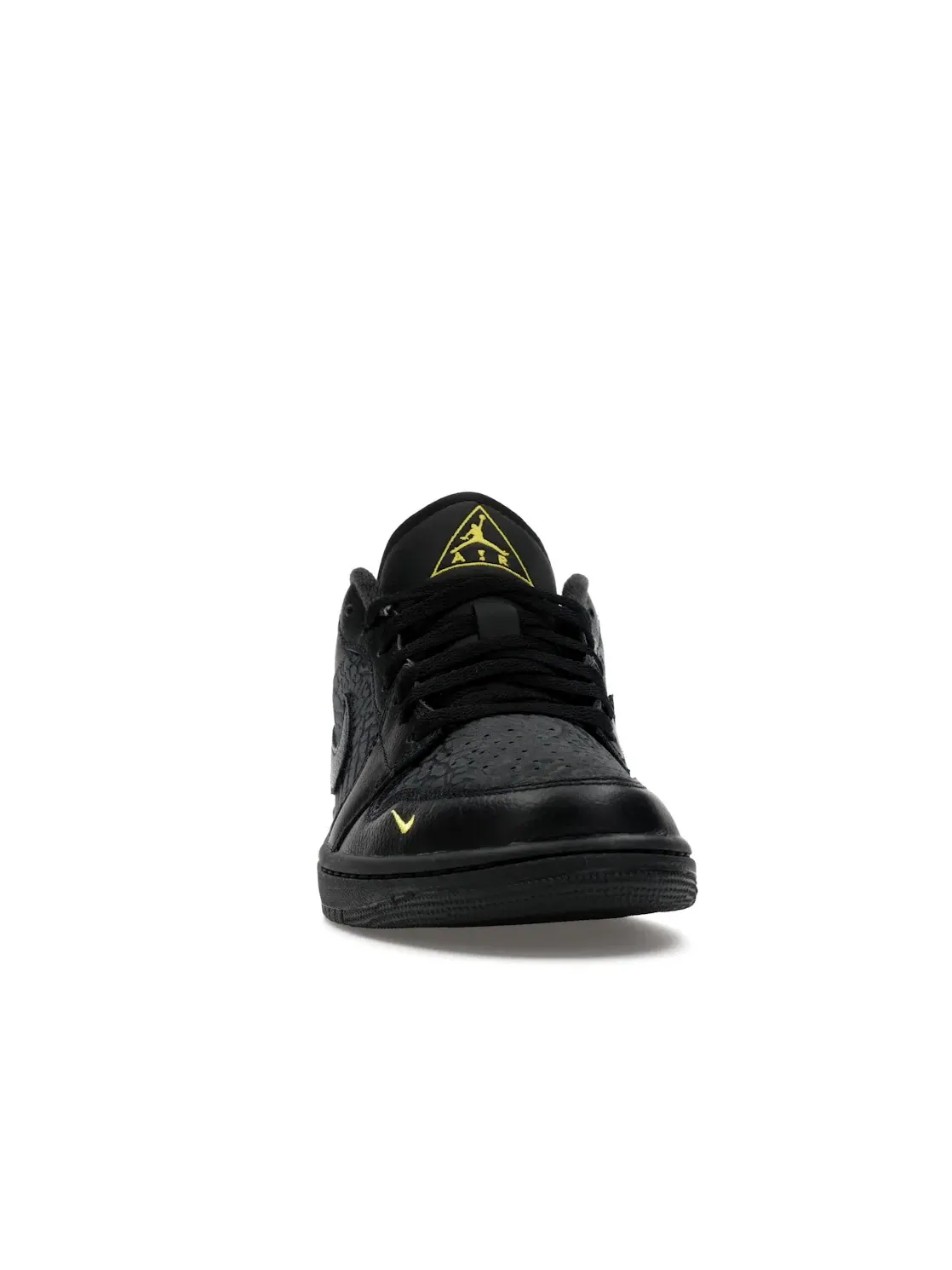 Мужские кроссовки Lifestyle с принтом Jordan 1 Low Jordan — изображение 2 из 4, черный//желтый