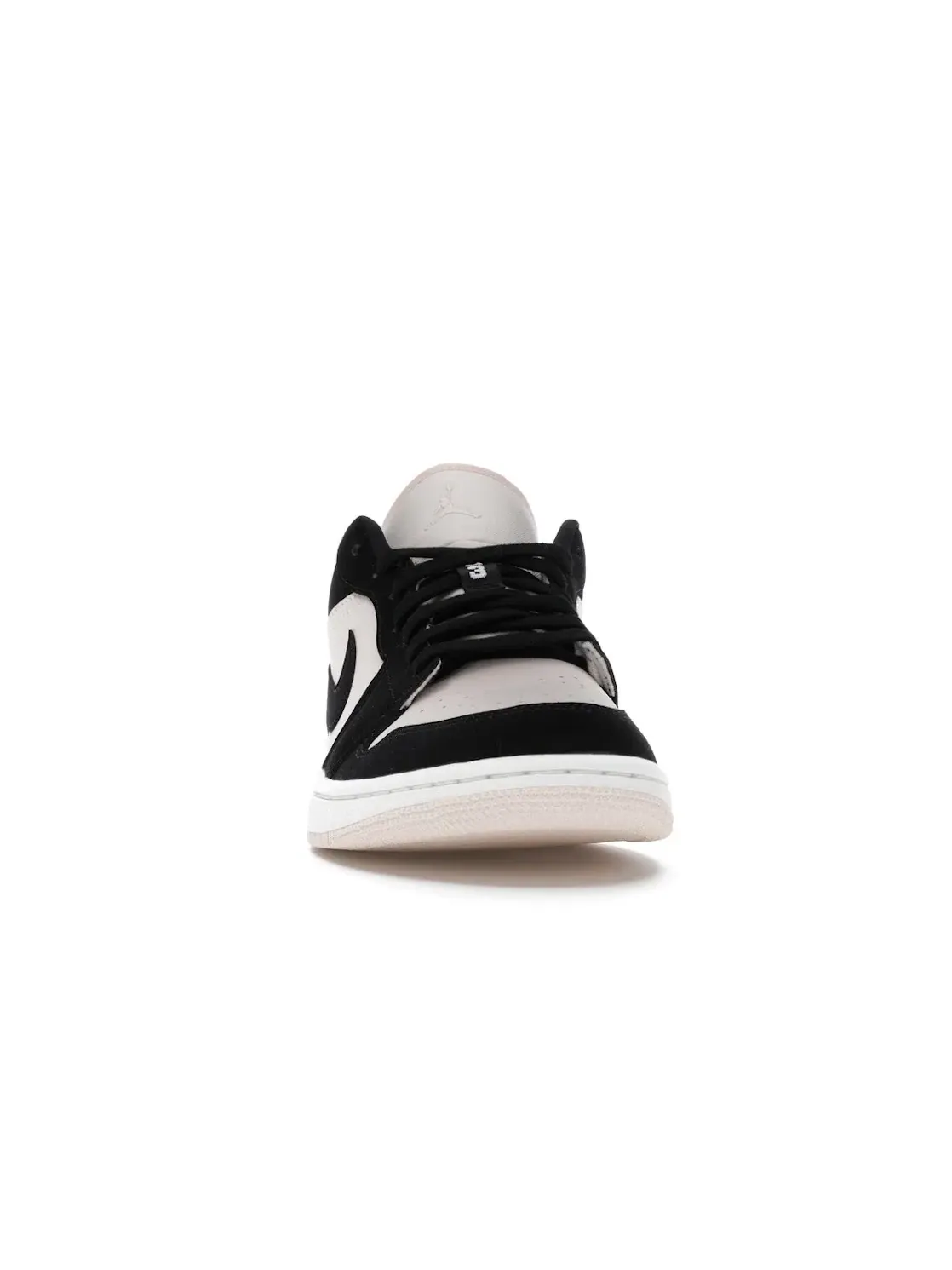 Женские кроссовки с контрастными накладками Jordan 1 Low Jordan — изображение 2 из 4, черный/черный