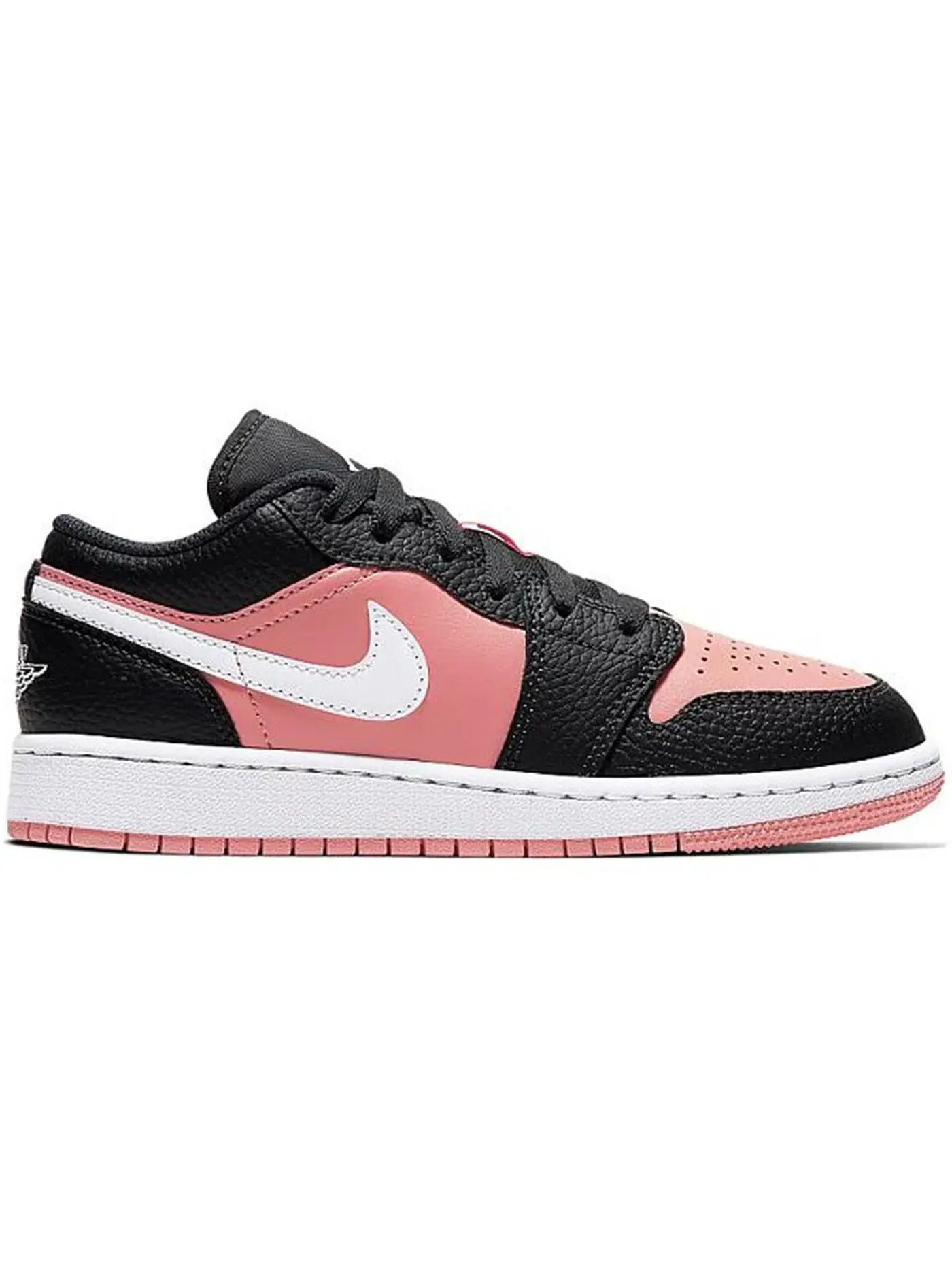 Детские кроссовки для девочек с низким верхом Jordan 1 Low Jordan — изображение 1 из 1, черный/розовый