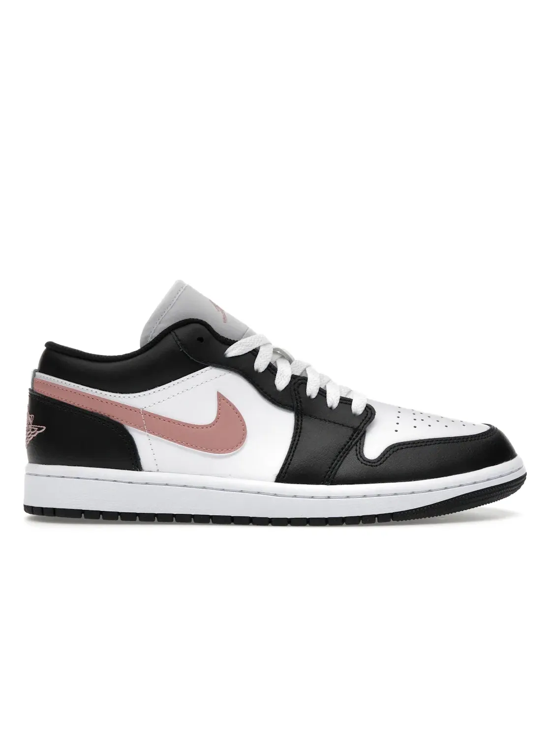 Мужские кроссовки Lifestyle с контрастной расцветкой Jordan 1 Low — изображение 1 из 4, черный/розовый/белый