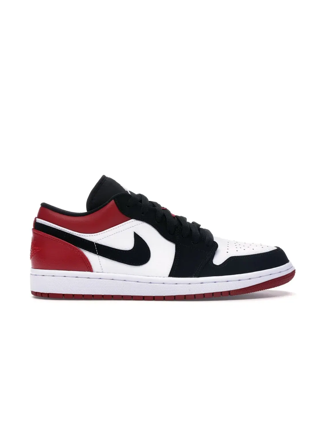 Мужские кроссовки Lifestyle с принтом Jordan 1 Low Jordan — изображение 1 из 4, белый/черный-красный