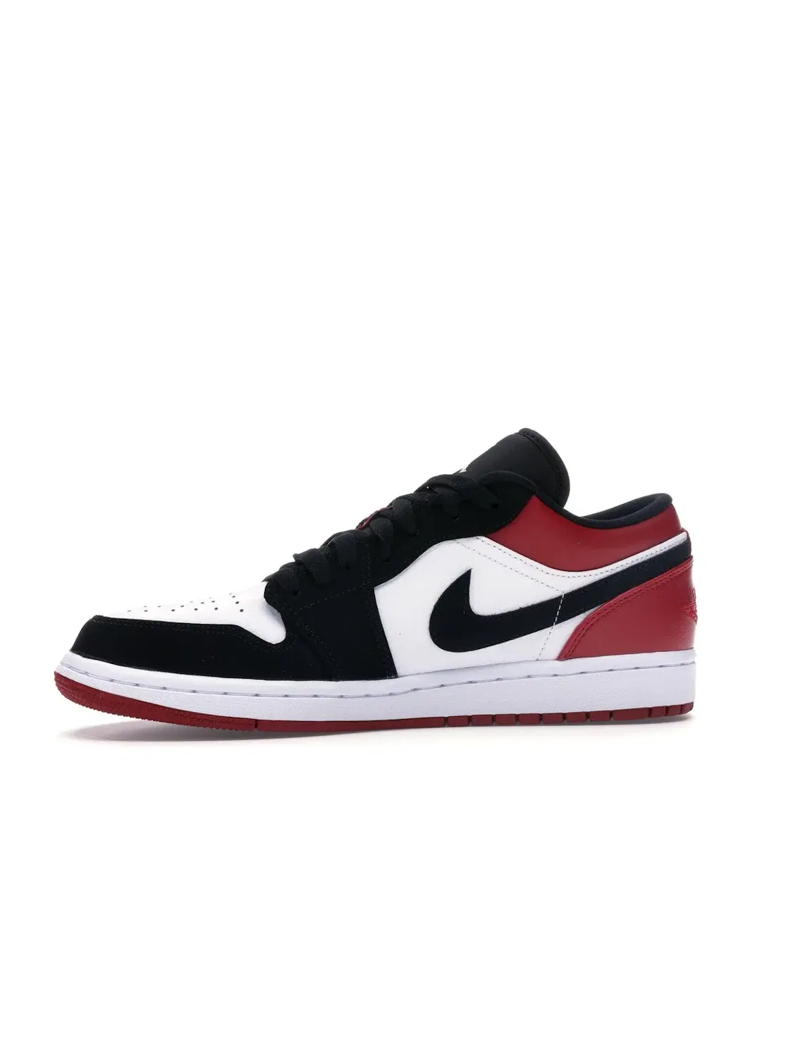 Мужские кроссовки Lifestyle с принтом Jordan 1 Low Jordan — изображение 3 из 4, белый/черный-красный