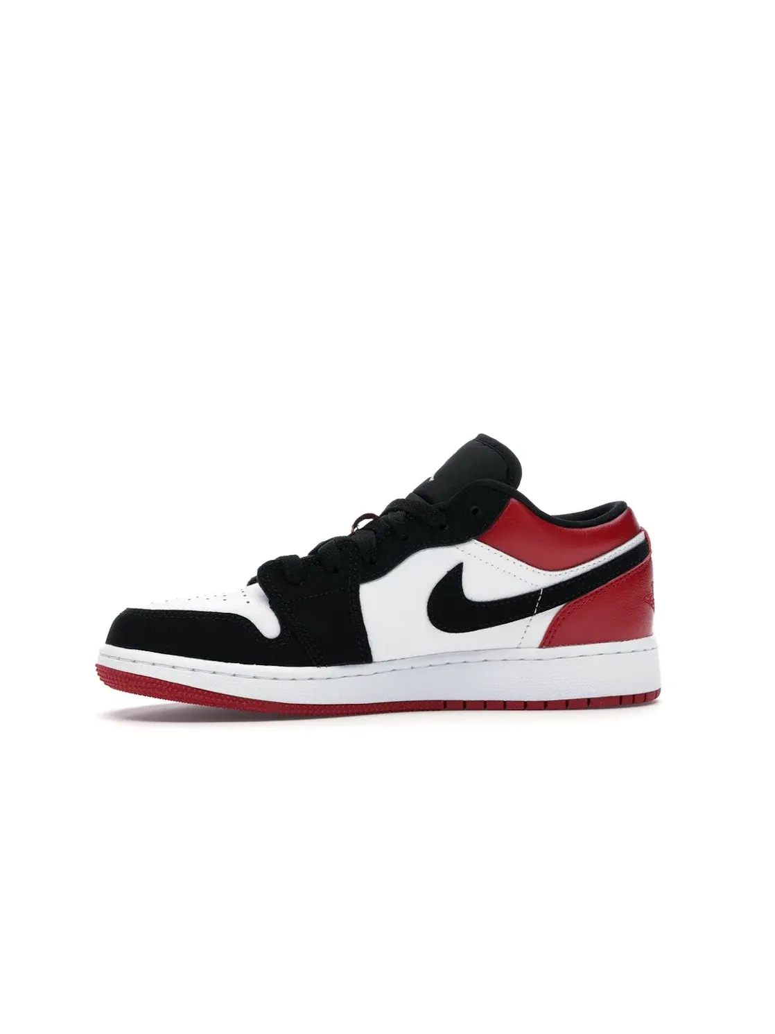 Детские кроссовки для мальчиков с низким вырезом Jordan 1 Low Jordan — изображение 3 из 4, белый/черный-красный