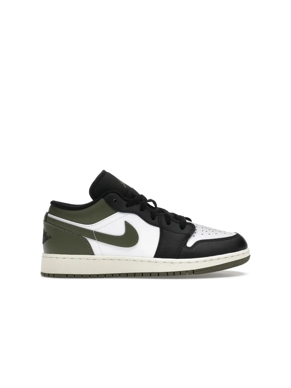 Детские кроссовки Lifestyle Jordan 1 Low Jordan — изображение 1 из 4, черный/оливковый/белый