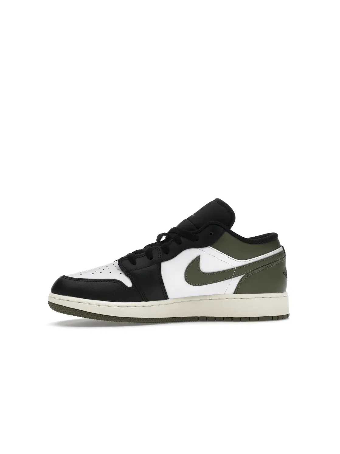 Детские кроссовки Lifestyle Jordan 1 Low Jordan — изображение 3 из 4, черный/оливковый/белый