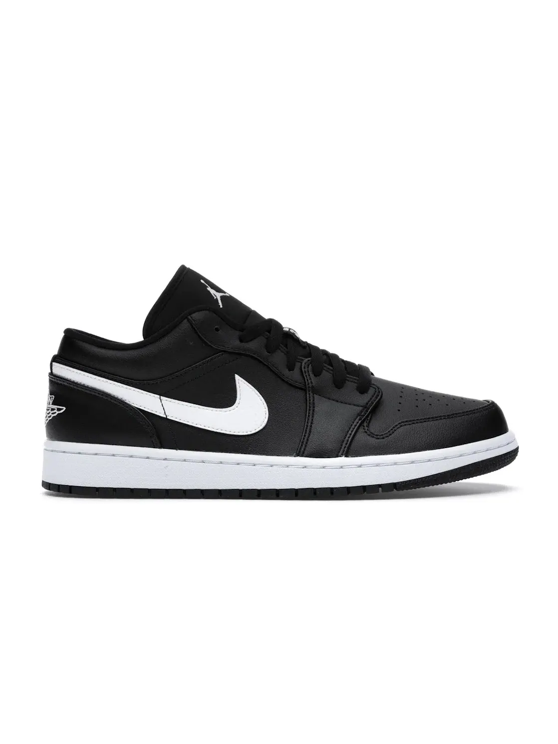 Женские кроссовки с кожаным верхом Jordan 1 Low Jordan — изображение 1 из 4, черный/белый-белый