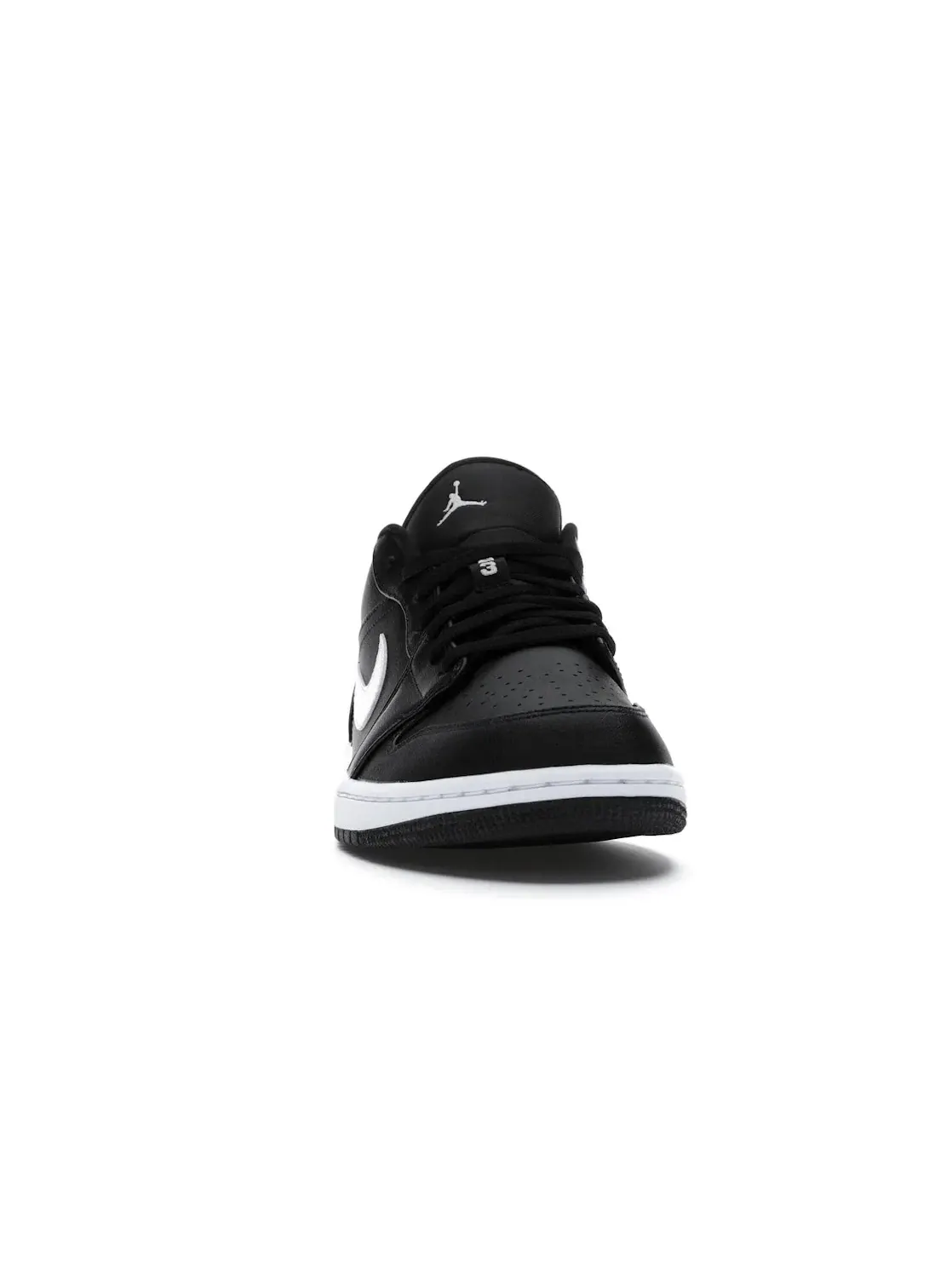Женские кроссовки с кожаным верхом Jordan 1 Low Jordan — изображение 2 из 4, черный/белый-белый