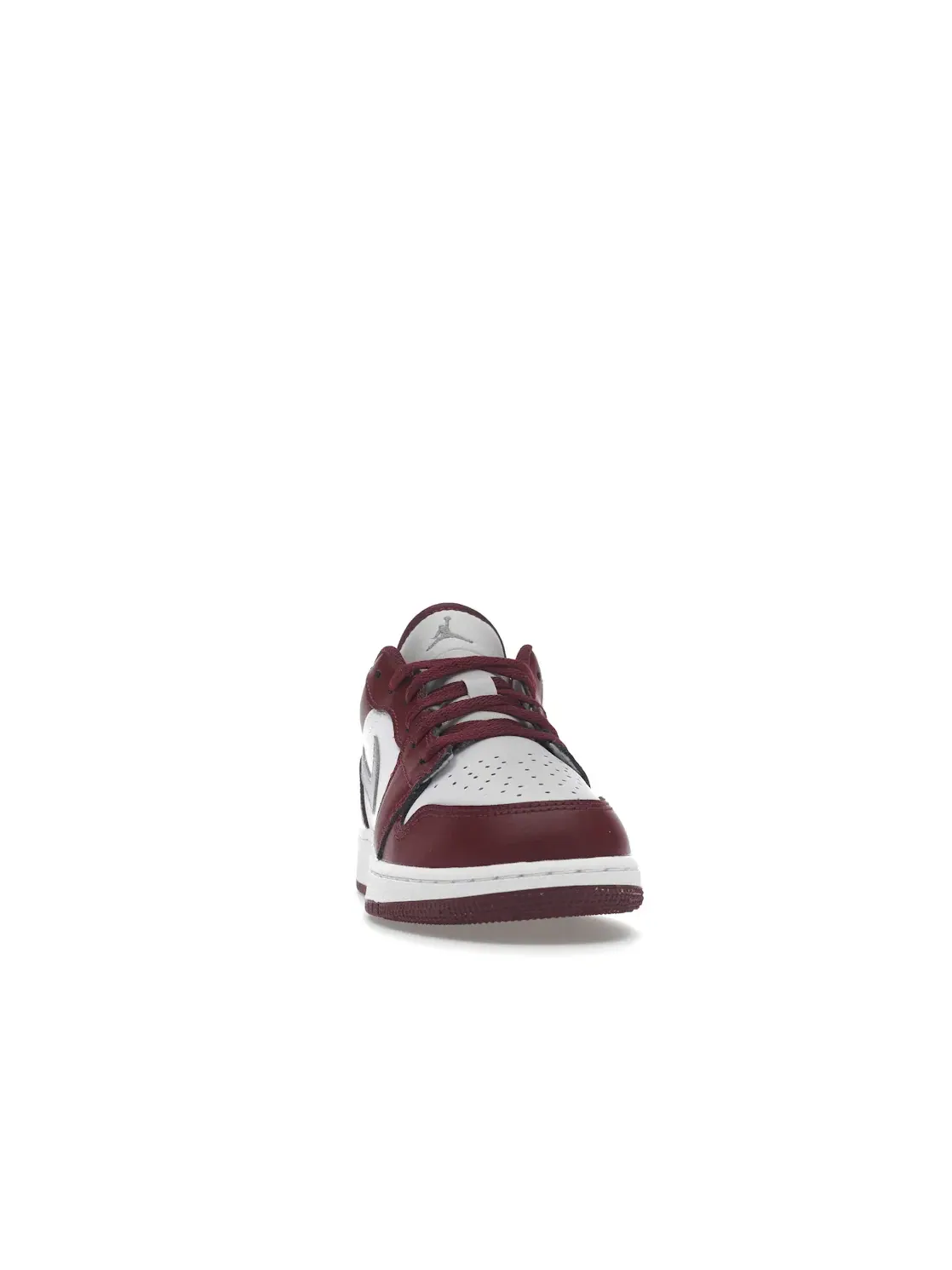 Детские кроссовки Lifestyle с перфорацией Jordan 1 Low Bordeaux — изображение 2 из 4, красный/серый/белый